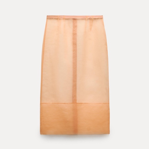 ZARA ORGANZA TOP SIZE M & MIDI SKIRT SIZE L - Picture 6 of 12